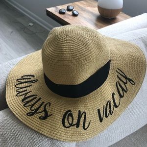 Beach Hat “Always on Vacay”